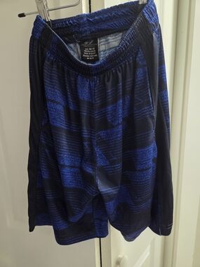 Black and Royal Blue Athletic Shorts